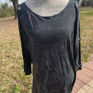 Black and White Polka Dot top